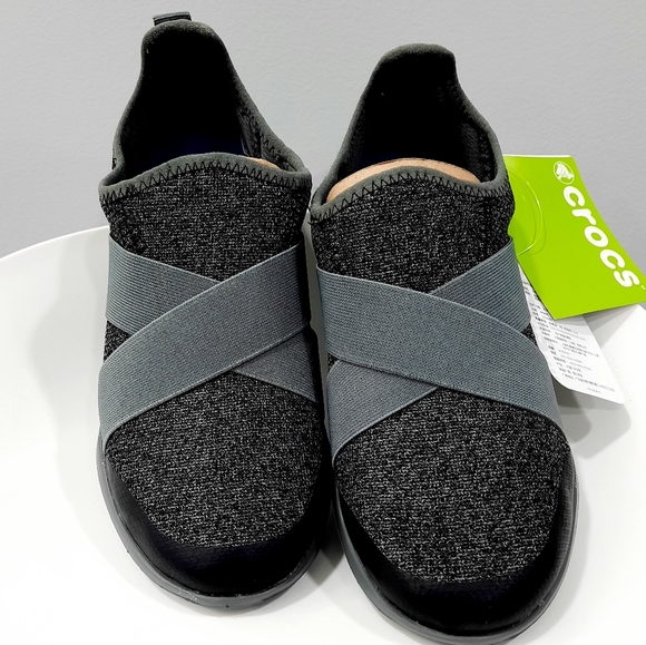 Crocs Swiftwater Cross Straps Pull-on Black  Gray - Picture 16 of 16